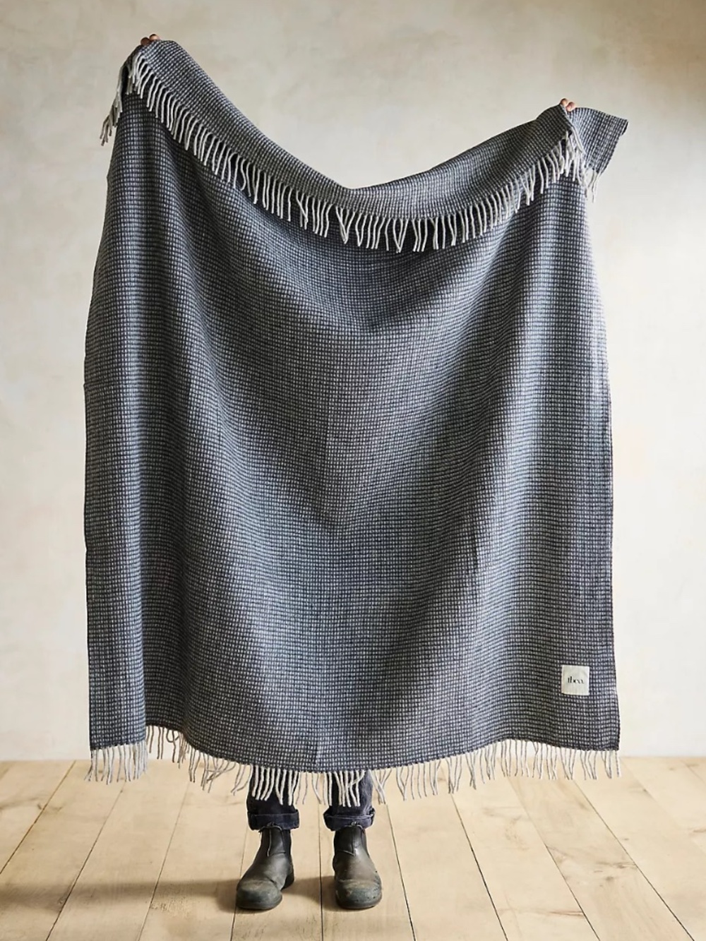 Anthropologie TBCo Recycled Wool throw BLANKET